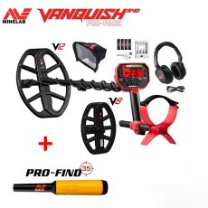 Minelab Vanquish 540 fémdetektor fémkereső - pro csomag+ ajándék Pro-Find 35 pinpointer