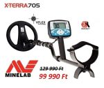   Minelab X-TERRA 705 fémdetektor fémkereső 10,5" DD tekerccsel