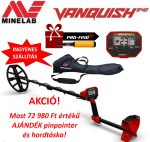  Minelab Vanquish 540 fémdetektor fémkereső + ajándék Pro-Find 20 pinpointer és hordtáska