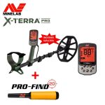   MINELAB X-TERRA PRO Fémdetektor Fémkereső + Pro-Find 20 pinpointer